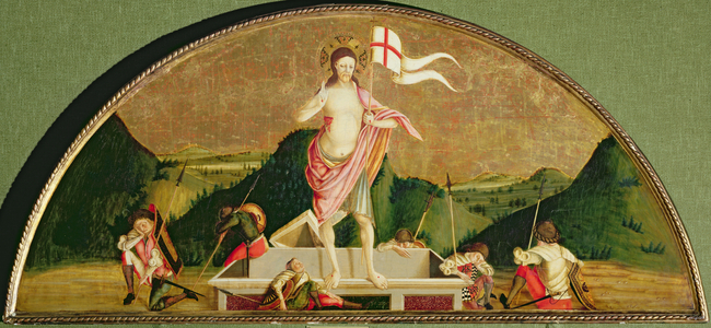 The Risen Christ (oil on panel)