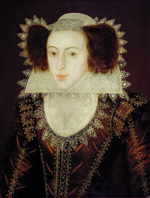 Lady Francis Fairfax, c.1610 (oil on oak panel)