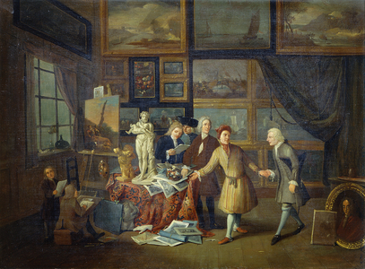 An Artist's Studio, c.1730 (oil on canvas)