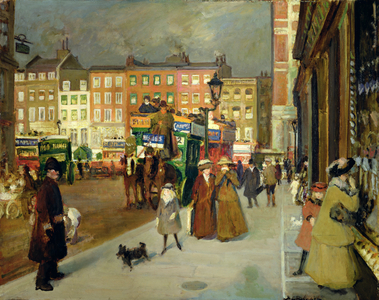 Sloane Street, London, c.1908-09 (oil on canvas)