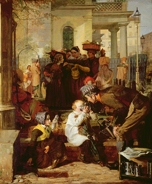 The Thirsty Customer (oil on canvas)