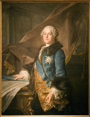 Portrait of Abel Francois Poisson, Marquis de Marigny (1727-1781), Superintendent of the King's Buildings, Oil Painting on Canvas by Louis Tocque (1696-1772). Photography, KIM Youngtae, Paris, Musee Carnavalet.