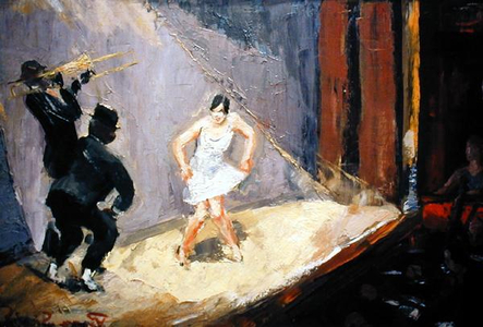 Charleston and Trumpet (oil on canvas)