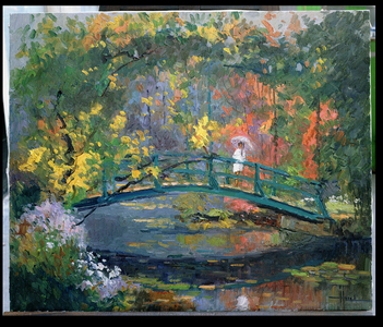The Bridge at Giverny (oil on canvas)