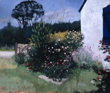The Rosebush (oil on canvas)