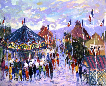 The Village Fete (oil on canvas)