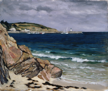 Ile d'Houat, Morbihan (oil on canvas)