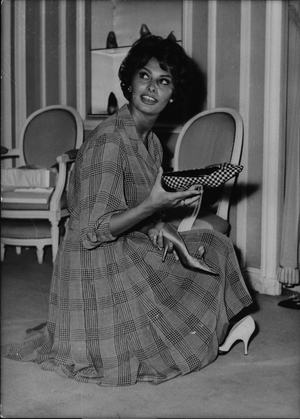 May 05, 1954 - Sophia Loren at Christian Dior ~'s: Famous Italian star Sophia Loren is for a few days in Paris and her first was for Christian Dior