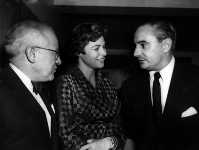 Oct. 10, 1954 - Ingrid Bergman at Variety Club Luncheon: Ingrid Bergman, who is in London to star in Jack Hilton's presentation of Honegger's opera” Joan of Arc at the Stake, was guest of honour at the luncheon given by the Variety Club of Great Britain, at the Savoy Hotel today