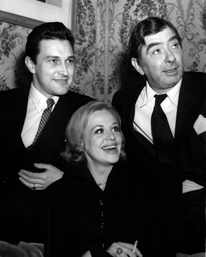 Tue 03, 1954 - Hildegarde Neff at reception; Hildegarde Neff, the German film star, who has come to London to portray Trilby in the George Minter Noel Langley production of Trilby and Svengali, in which she is to star with Robert newton and Terence Morgan, this evening attended a reception at the Milroy Club