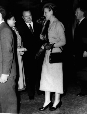 Nov. 11, 1954 -” Revolution Day” celebrations at the Russian Embassy