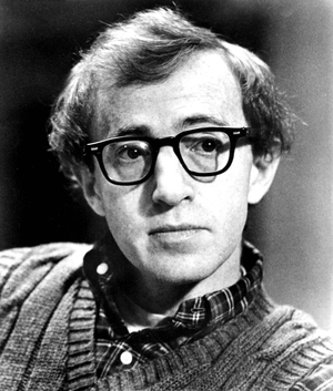Portrait of American director and actor Woody Allen in 1977