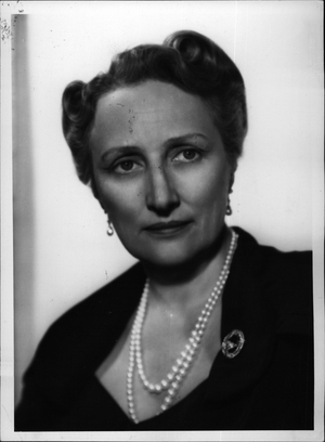 Tue 03, 1954 - The illness of Crown Princess Martha; In connection with the illness of H.R.H. Crown Princess Martha we send you this picture taken few years ago. H.R.H. Crown Princess Martha of Norway, daughter of Prince Carl and Princess Ingeborg of Sweden was born in Stockholm 28th. of March 1901. She was married to Crown Princess of Noway 21st. March 1929. In a few days they should celebrate their silver wedding, but now the celebrates declared off