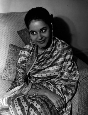 Jun. 06, 1954 - Hindu beauty will wed an Officer: Twenty-year-old Hindu beauty, Shreela Rai, who lives at Kensington, will be the bride of the dashing British subaltern she met at London University. But a wedding - and a parting - have been arranged; for Lieut. Edward de Bernier, of the Intelligence Corps, will leave immediately after the ceremony for Turkey to continue his studies. Shreela, daughter of the former Indian Minister to Rio De Janeito, will return to college to study law. Lieu. de Bernier's father is an official interpreter at U.N. military headquarters in France