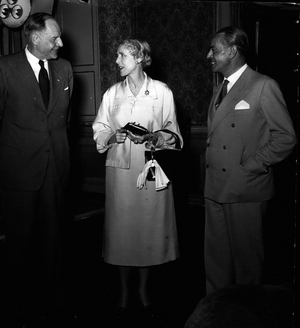 Sep. 21, 1954 - Italy's new Minister of Foreign Affairs, Gaetano Martino (right) is speaking to the Assistant Secretary of State Robert Murphy
