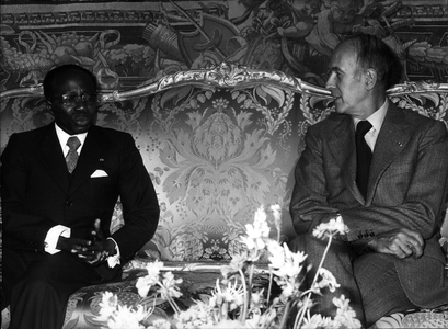 Sep. 01, 1977 - Leopold Senghor with President Giscard d'Estaing