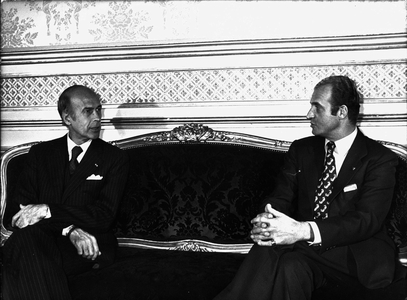 Oct. 28, 1976 - Giscard d'Estaing with Spain's King Juan Carlos