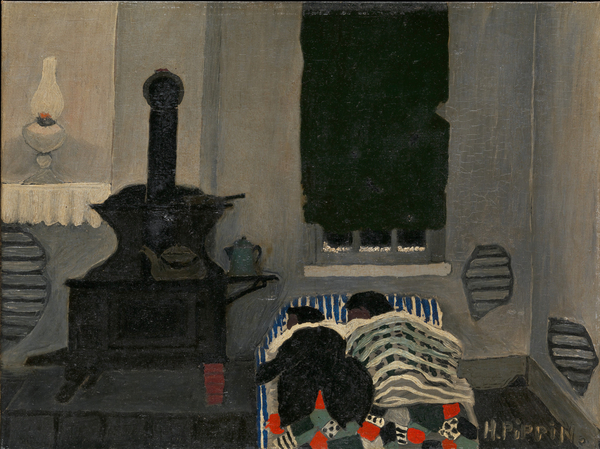 Asleep, 1943 (oil on canvas board), Pippin, Horace (1888-1946) / American, Metropolitan Museum of Art, New York, USA, 22.9x30.5 cms, © Bridgeman Images 
