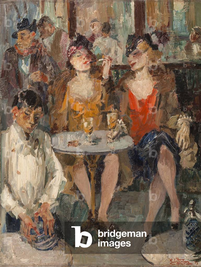 Au Café, 1933 (oil on canvas)