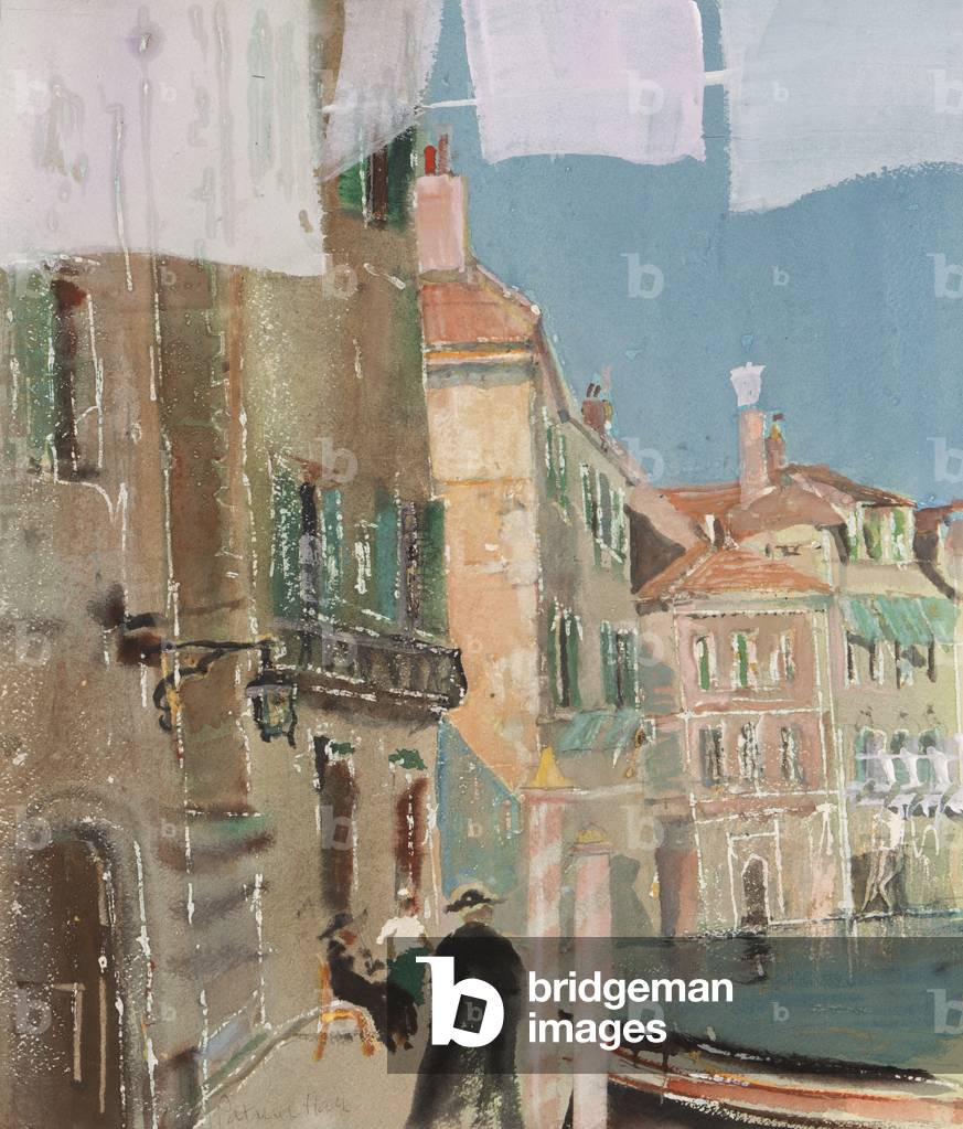 Parish Duties, Venice (w/c & gouache on paper)