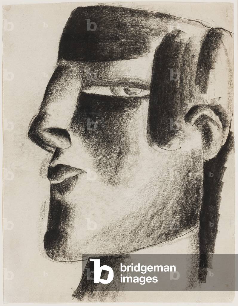 Head, c.1925 (charcoal on paper)
