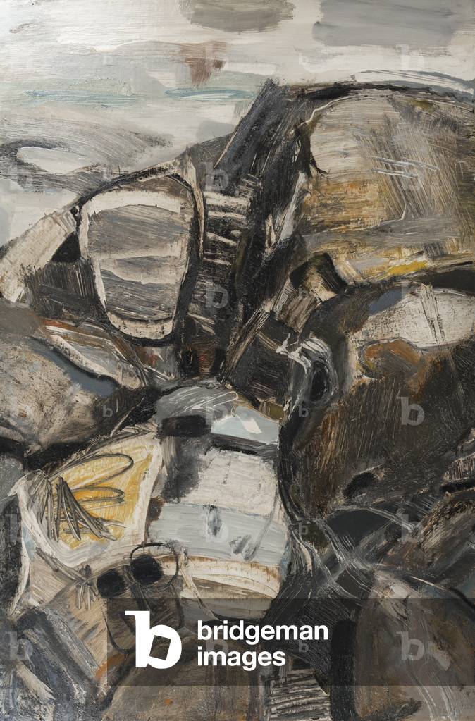 Black Pepper Cove, Cornwall, c.1965 (oil on board)