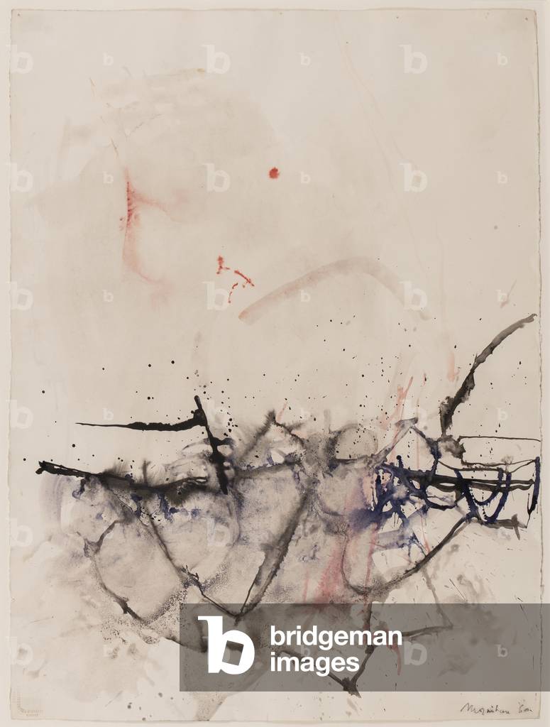 Abstraction, 1960 (brush & ink on paper)