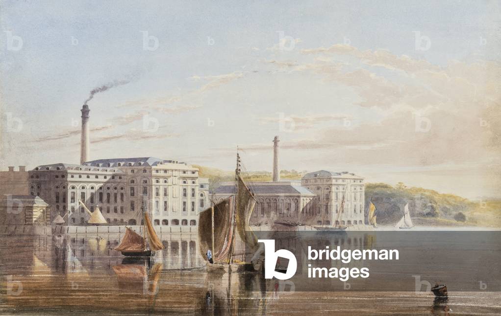 The Royal William Victualling Yard, Stonehouse, c.1840 (w/c & gouache on paper)