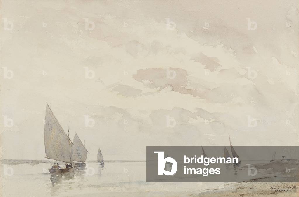 A Calm Evening, Blakeney, c.1935 (w/c on paper)