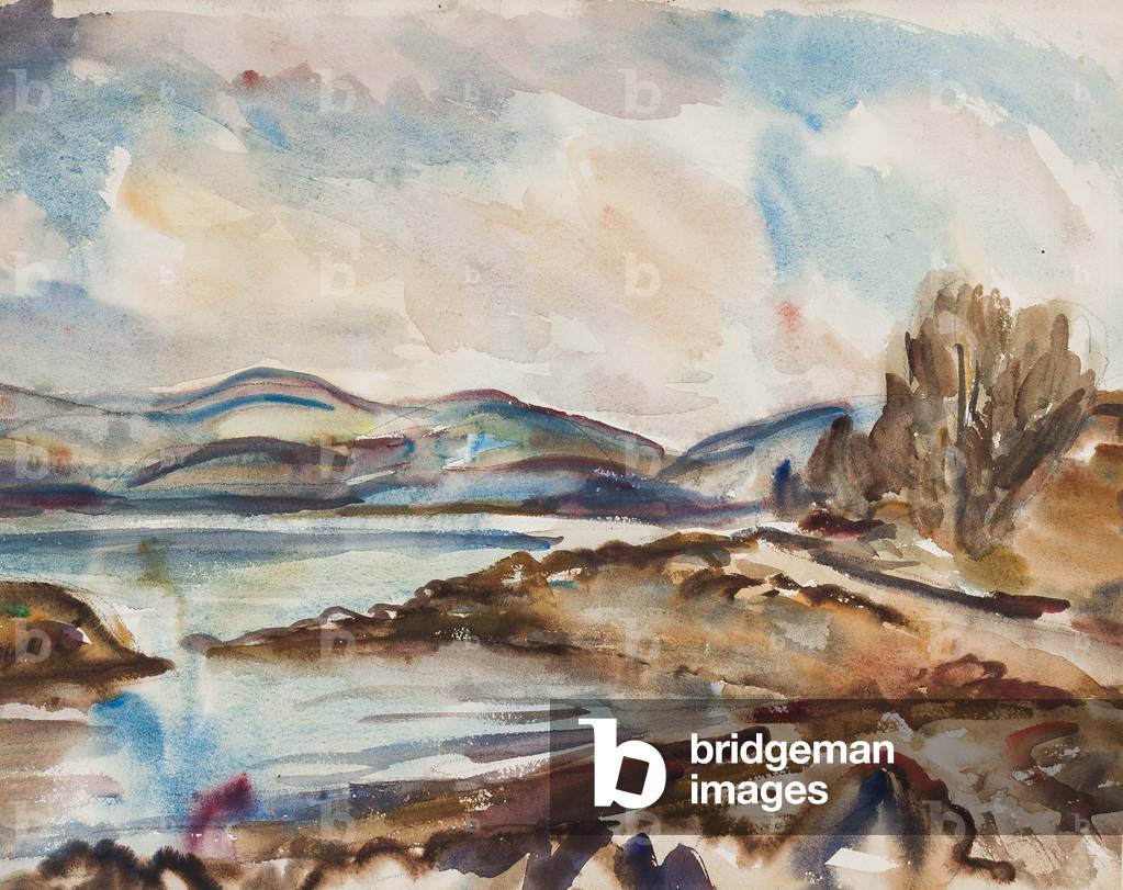 Coastal Landscape (pencil & w/c on paper)