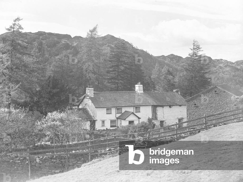 View of house near Tarn Hows, 1930s-60s (b/w photo)