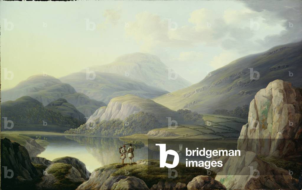 Ullswater Head, Cumberland (oil on canvas)