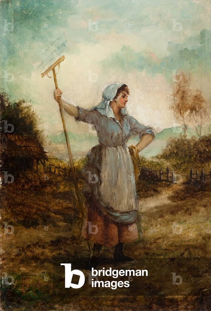 A Harvest Beauty (oil on canvas)
