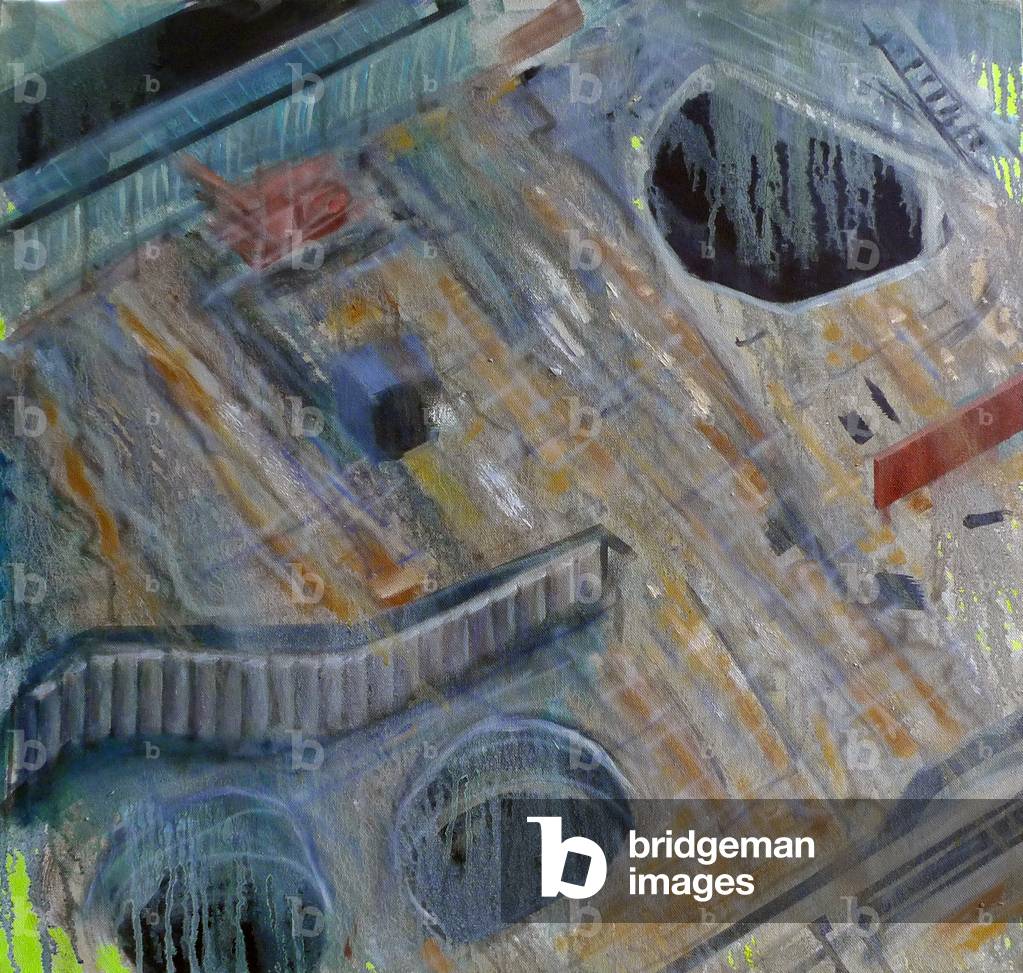 Metastructure V, 2015 (oil on canvas)