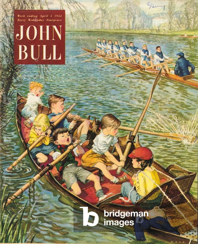 Front cover of 'John Bull', April 1954 (colour litho)