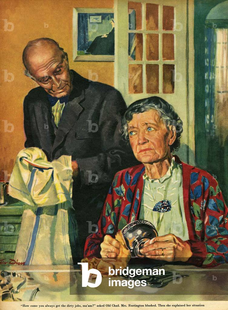 Illustration from 'John Bull', 1957 (colour litho)