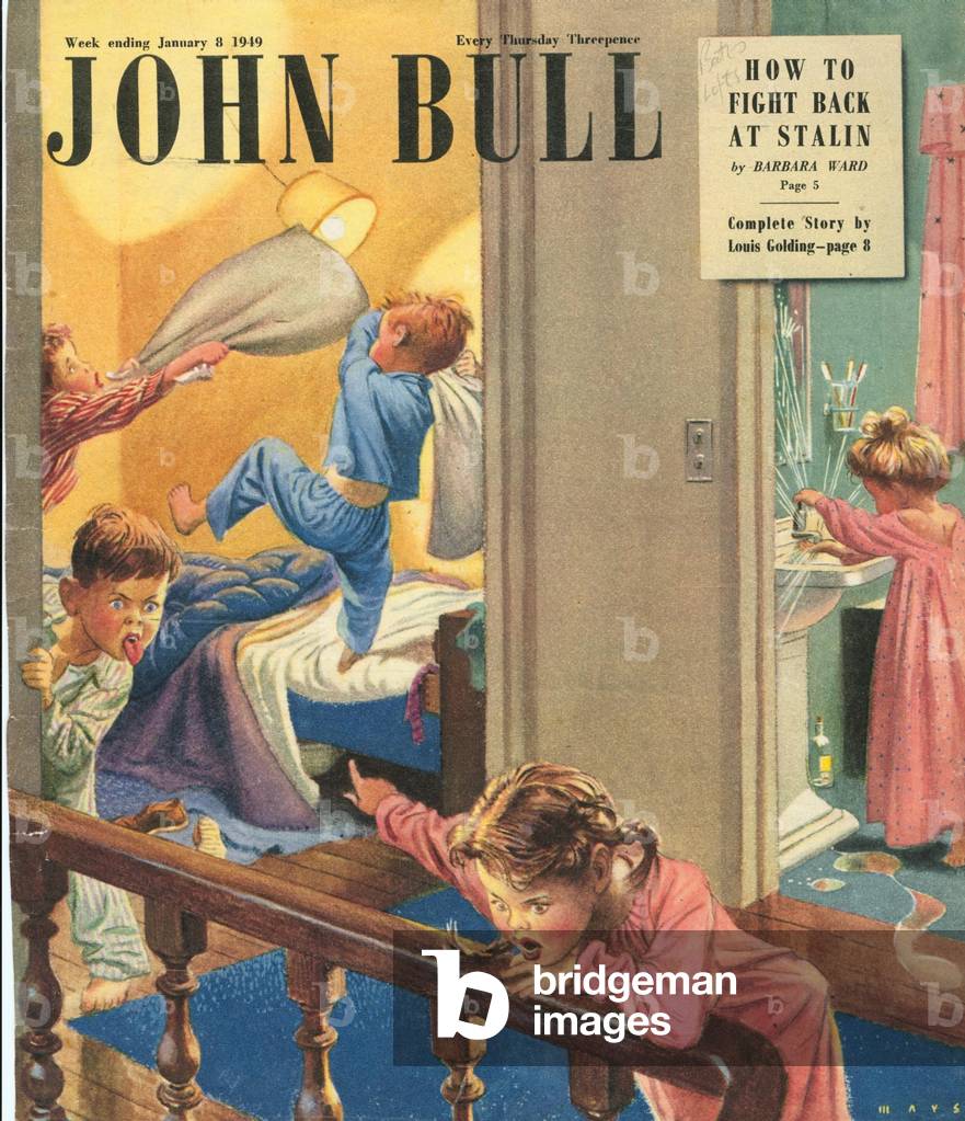 Front cover of 'John Bull', January 1949 (colour litho)