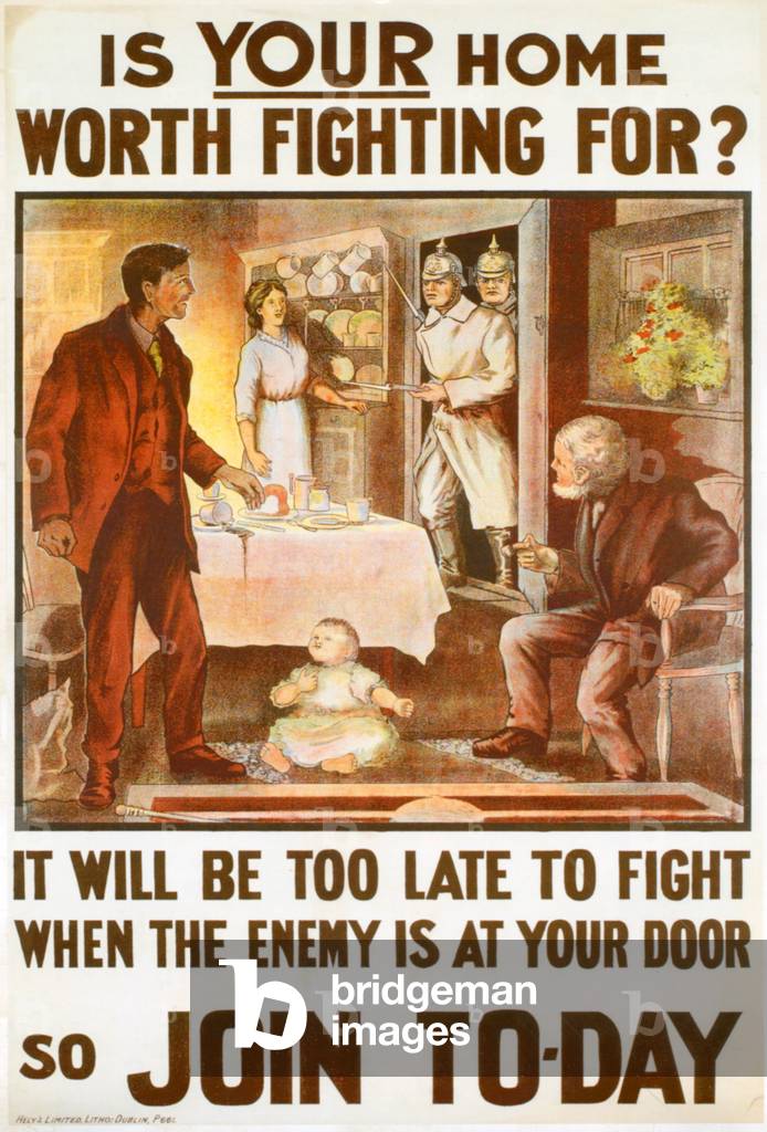 WWI Recruitment Poster, 1915 (colour litho)