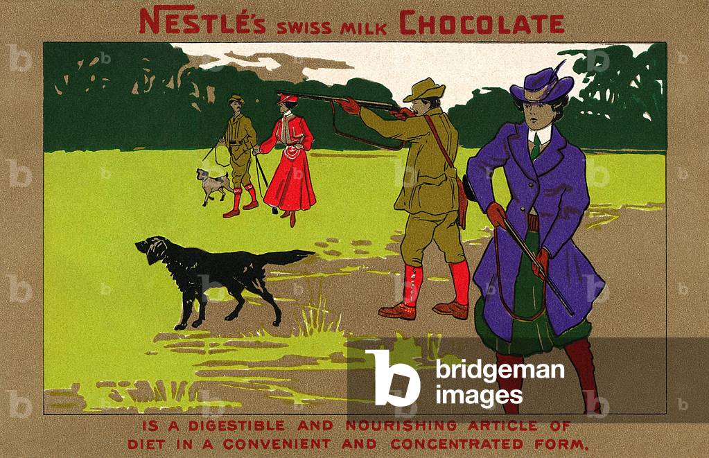 Magazine advert for Nestle (colour litho)