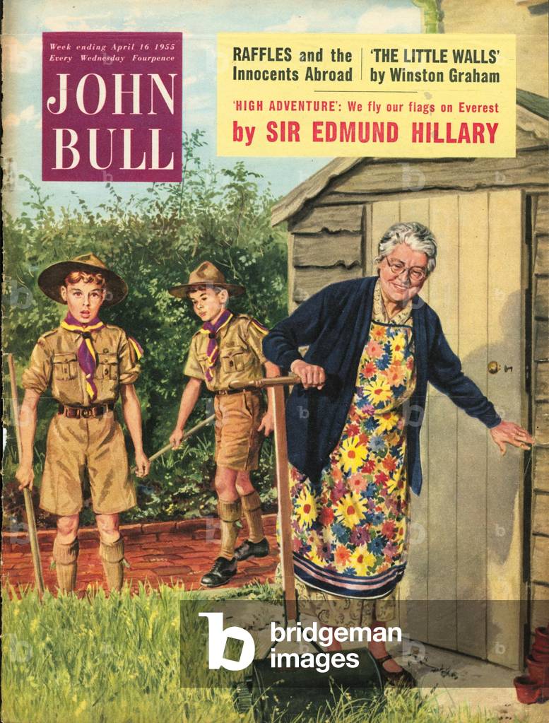 Front cover of 'John Bull', April 1955 (colour litho)