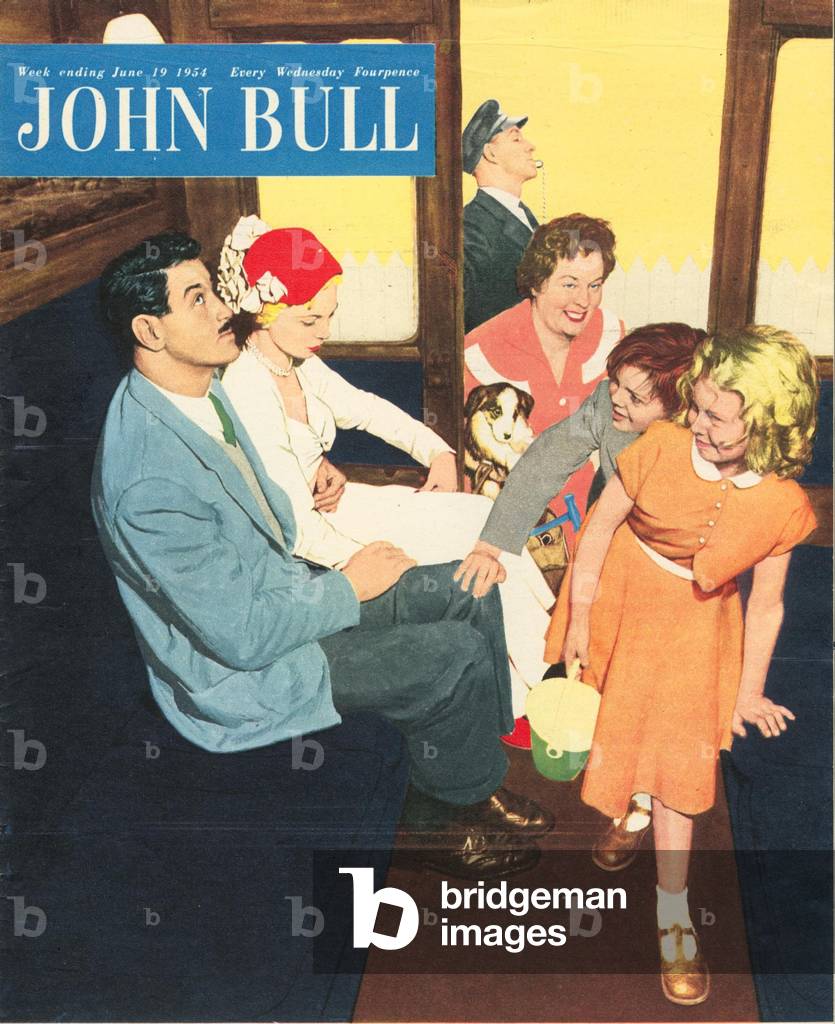 Front cover of 'John Bull', June 1954 (colour litho)
