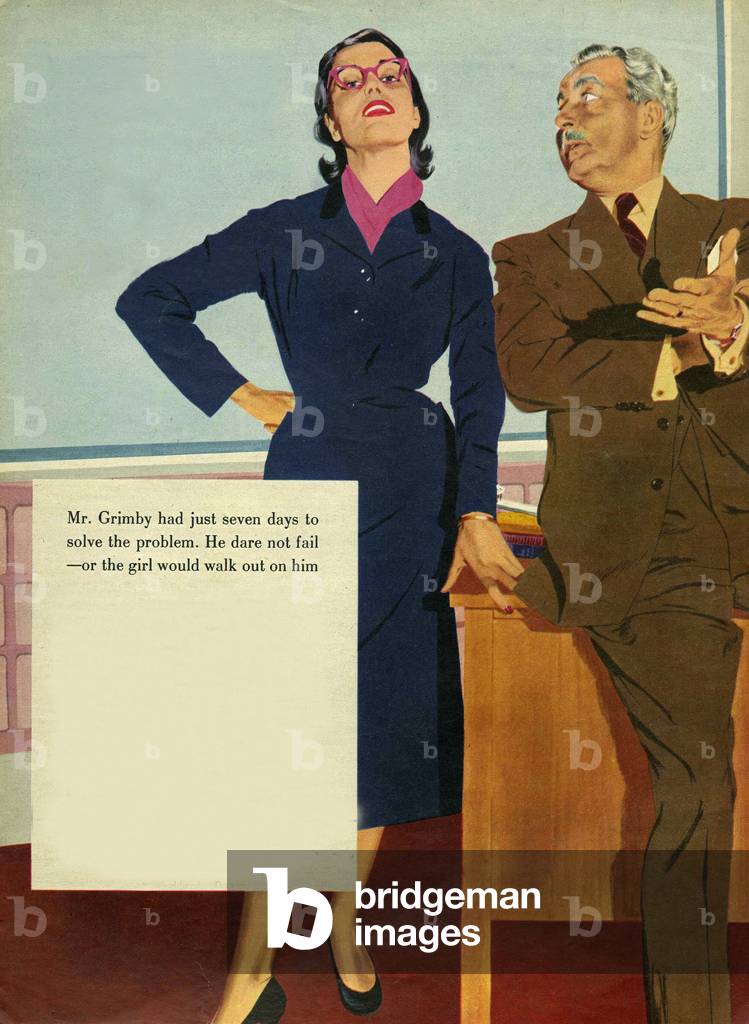 Illustration from 'John Bull', 1955 (colour litho)