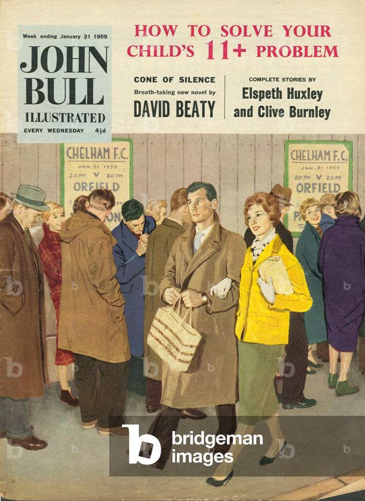 Copertina anteriore di 'John Bull ', gennaio 1959 (colore lito)