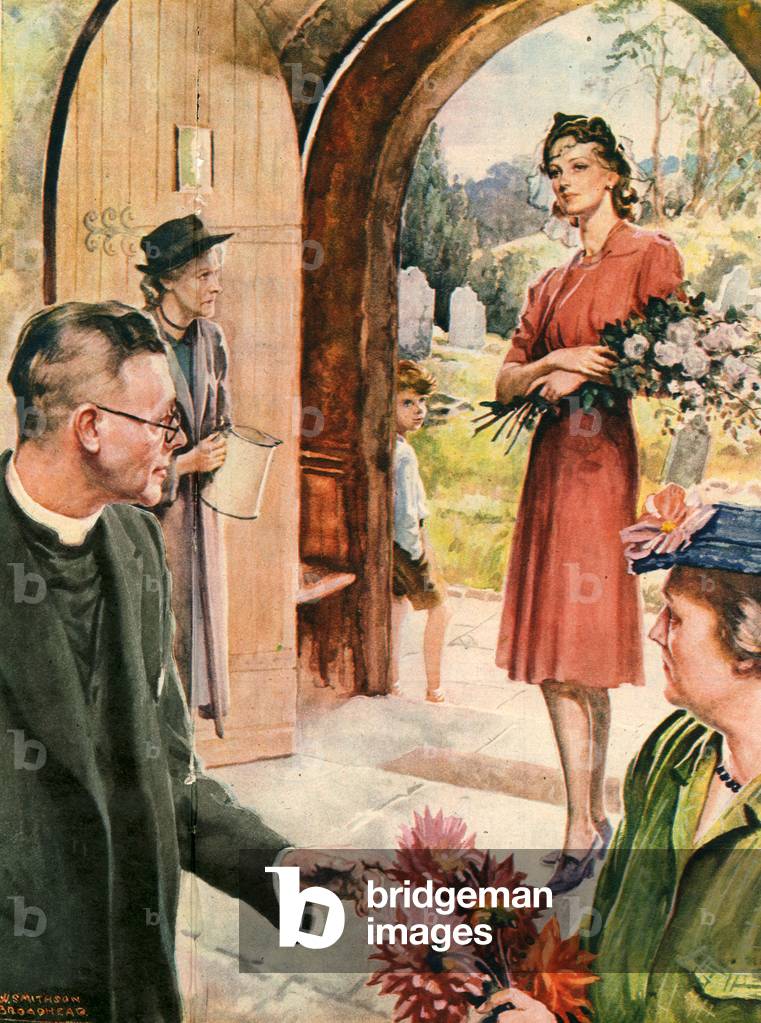 Women's Story, Magazine Plate, 1940s (colour litho)