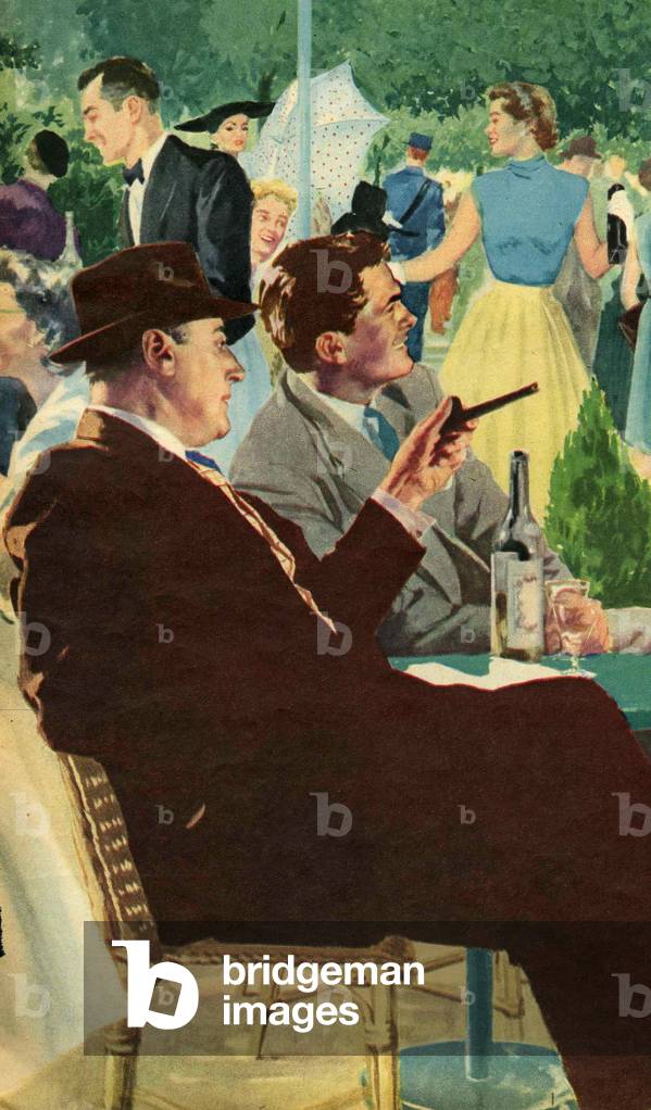 Illustration from 'John Bull', 1954 (colour litho)