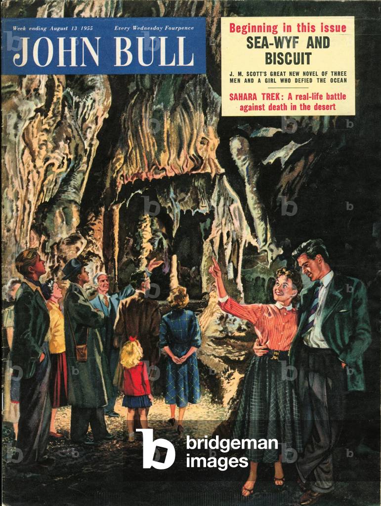 Front cover of 'John Bull', August 1955 (colour litho)