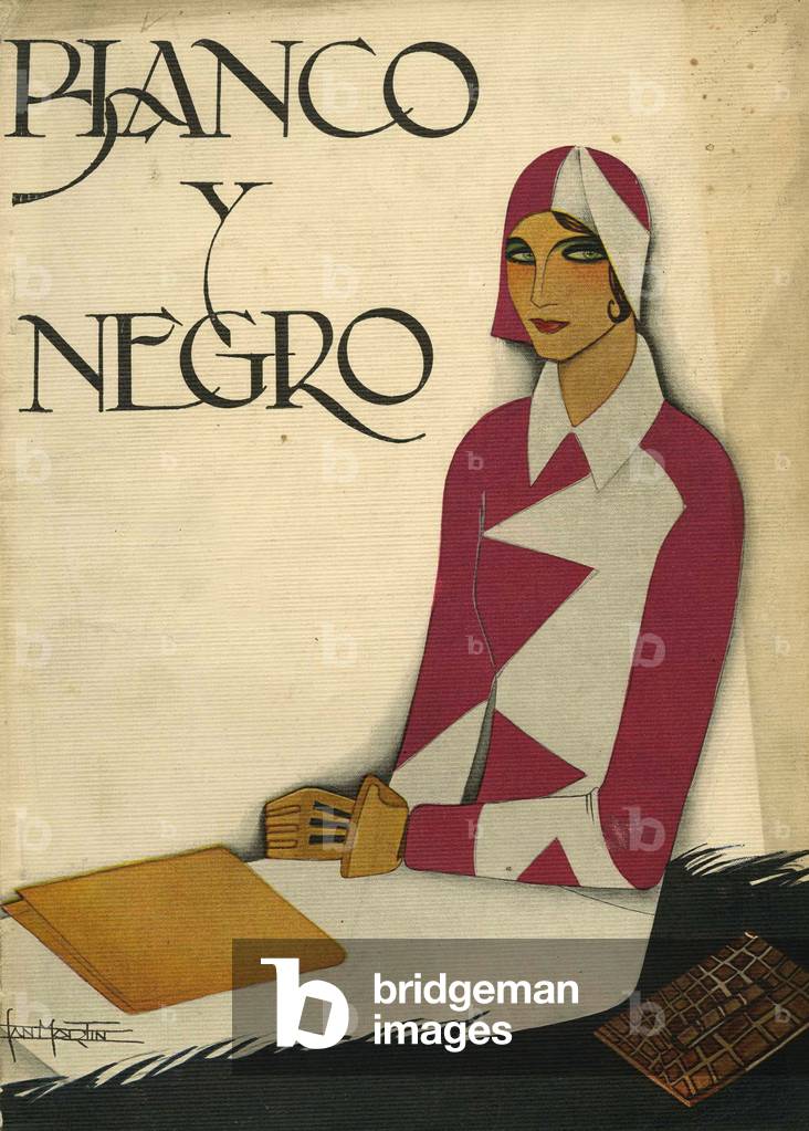 Front cover of 'Blanco y Negro', 1930 (colour litho)