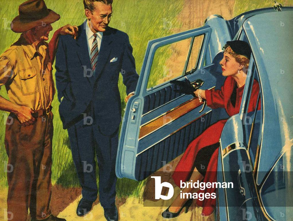 Illustration from 'John Bull', 1956 (colour litho)