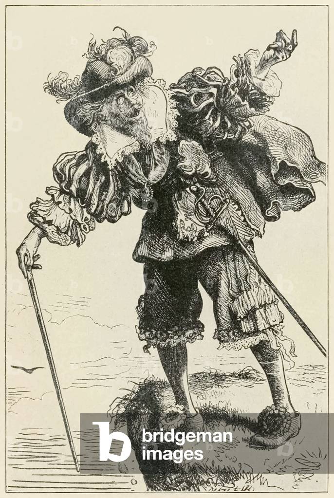 Atheist laughing at Christian and Hopeful' from 'The Pilgrim's Progress From This World, To That Which Is To Come' by John Bunyan (1628-1688) illustration by Thomas Dalziel (1823-1906)