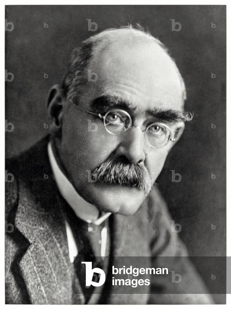 Rudyard Kipling (1865-1936) English writer best remembered for his poems, the 'Just So Stories' and 'The Jungle Book'.
